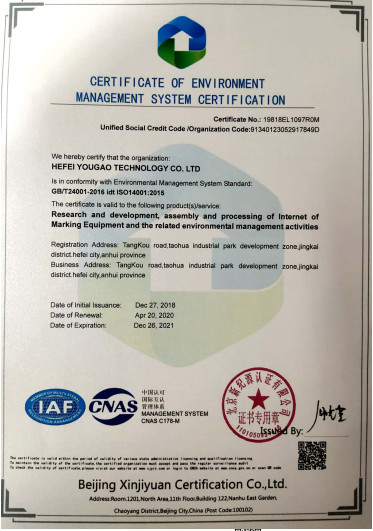 الصين Hefei Luox Yougao Technology Co., Ltd. الشهادات